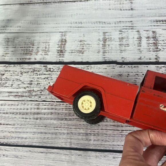Vintage 1950'S 60’s Structo Red Pressed Steal Plastic Toy Pickup Truck - Picture 8 of 16